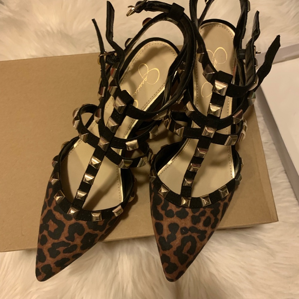 Brand new studded-out J.S leopard print..